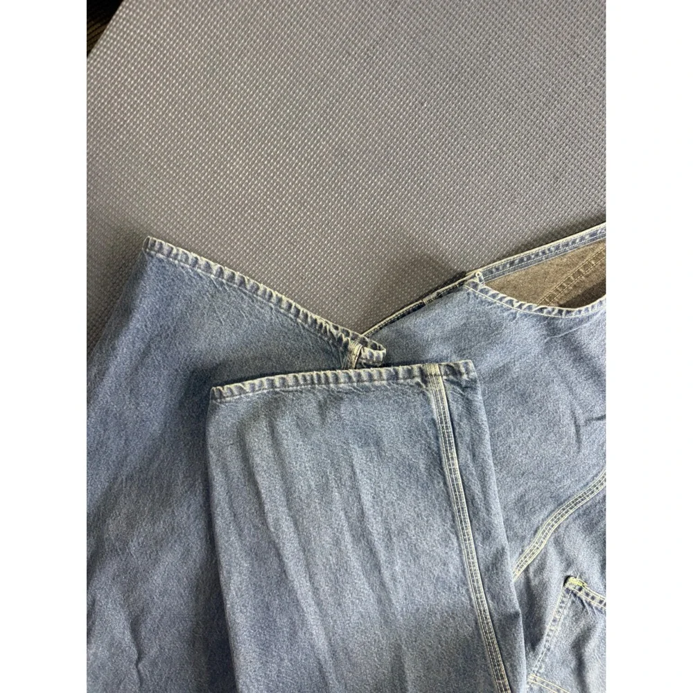 Vintage OshKosh Bgosh Vestbak Denim Overalls Mens 38x29 Made in USA Blue